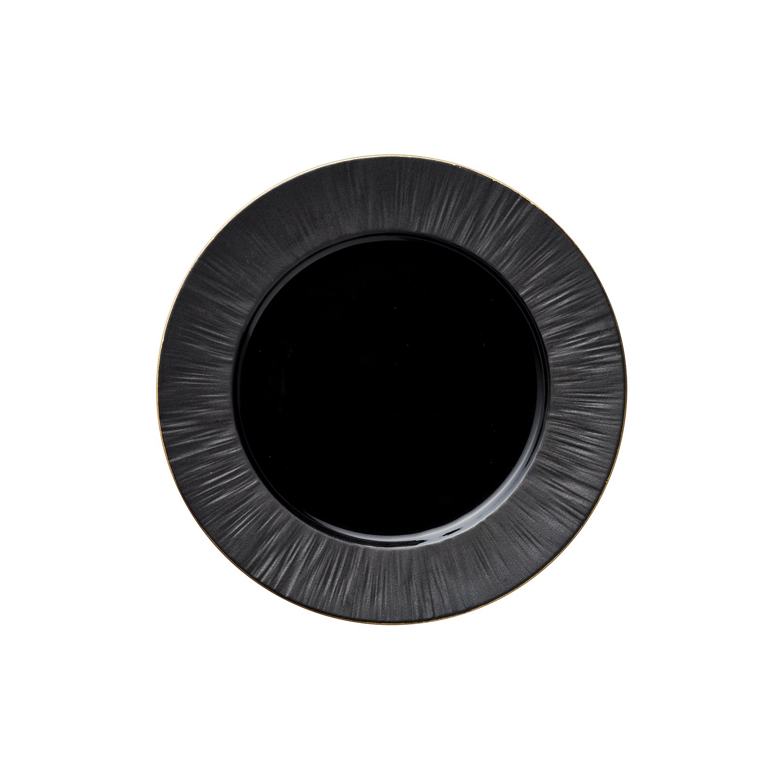 Teller Set MAYA KURO, flach, Ø 22 cm, schwarz Teller Set MAYA KURO, flach, Ø 22 cm, schwarz