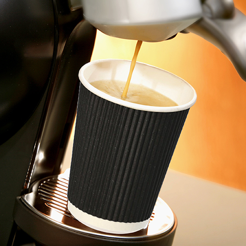 25 Trinkbecher, Pappe "To Go" 0,1 l Ø 6 cm · 6 cm Ripple Wall 12000 Trinkbecher, Pappe "To Go" 0,1 l Ø 6 cm · 6 cm Ripple Wall