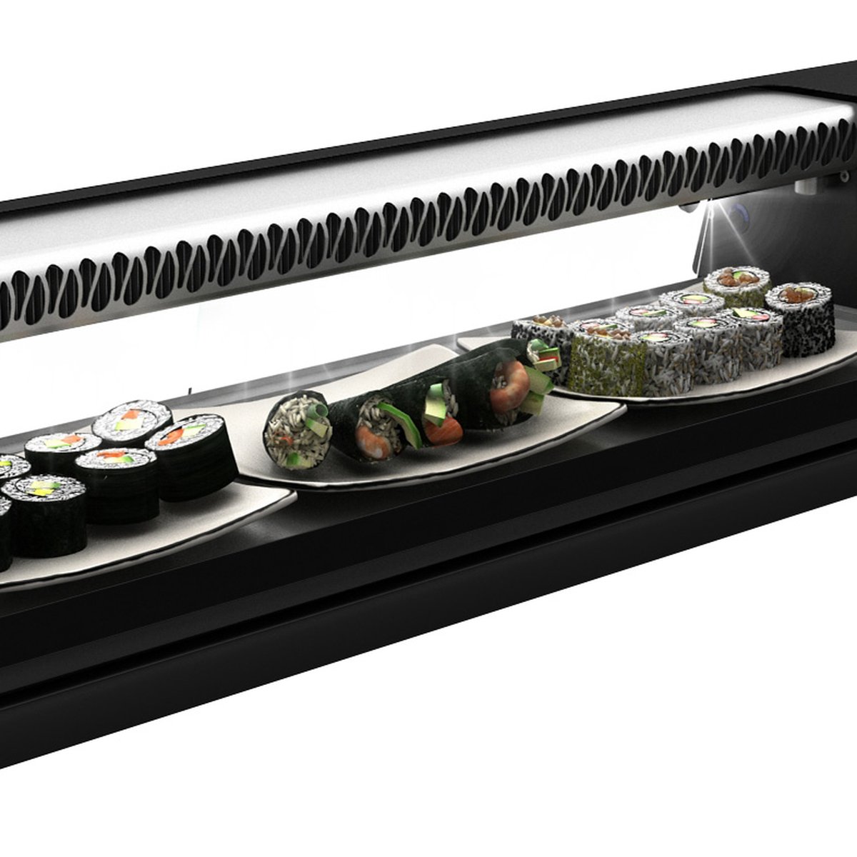 Royal Cooling Sushi 4 4x GN 1/3 x 40 mm, Kompressor rechts