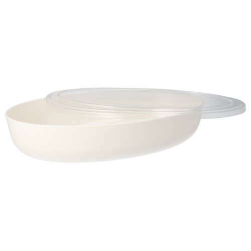 10 Mehrweg-Schalen oval 2400 ml 6,5 cm x 19,5 cm x 30,5 cm weiss "Cella" 40 Mehrweg-Schalen oval 2400 ml 6,5 cm x 19,5 cm x 30,5 cm weiss "Cella"