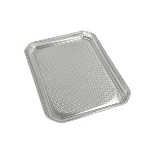 1600 Servierplatten, Alu eckig 35 cm x 26 cm