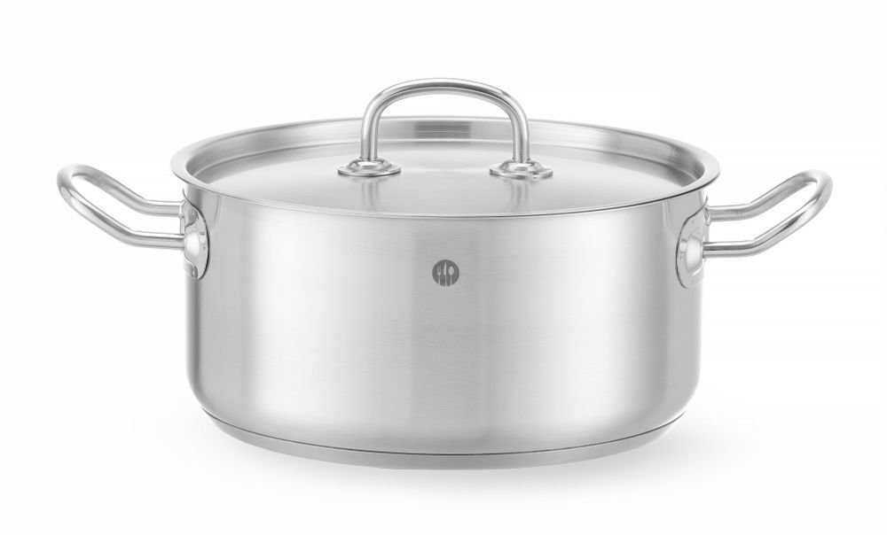 Bratentopf - mit Deckel, HENDI, Kitchen Line, 4,9L, ⌀240x(H)110mm