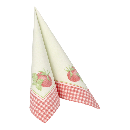 12500 Servietten "ROYAL Collection" 1/4-Falz 40 cm x 40 cm "Tomato"