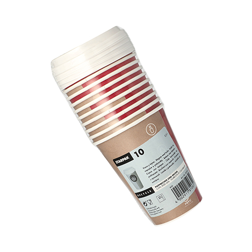 3840 Trinkbecher, Pappe mit Deckel, PS "To Go" 0,3 l Ø 9 cm · 11,1 cm