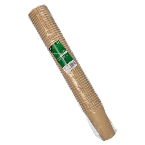 7000 Trinkbecher, Pappe 0,5 l Ø 9 cm · 15 cm braun