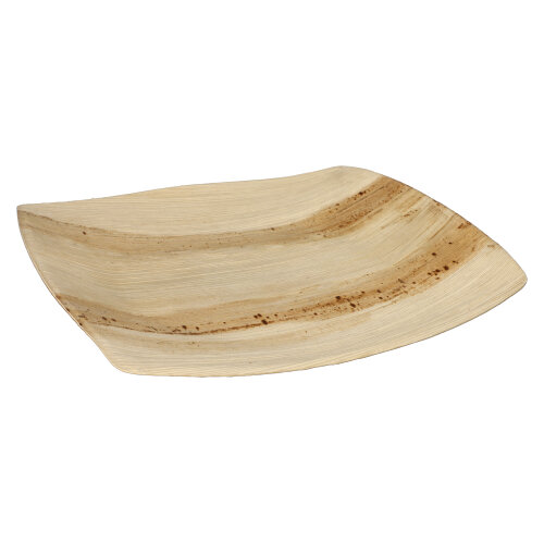1800 Teller, Palmblatt "pure" 26 cm x 26 cm natur "QUADRATO"