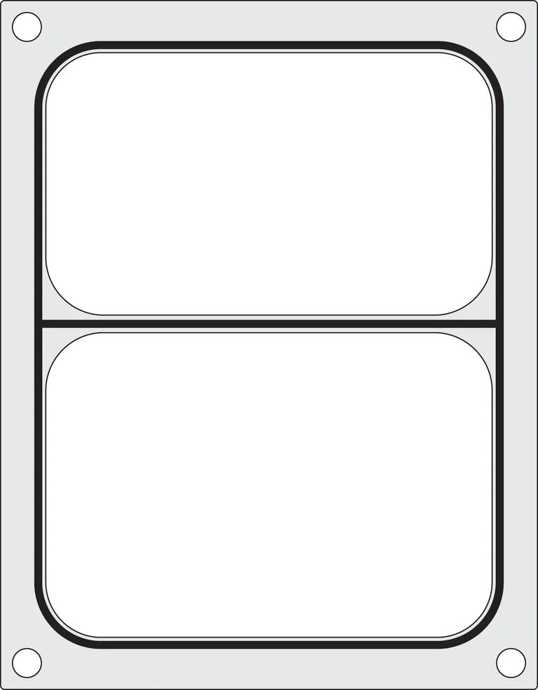 Matrize für Versiegelungsmaschine, ein zweiteiliger Behälter (227x178 mm)