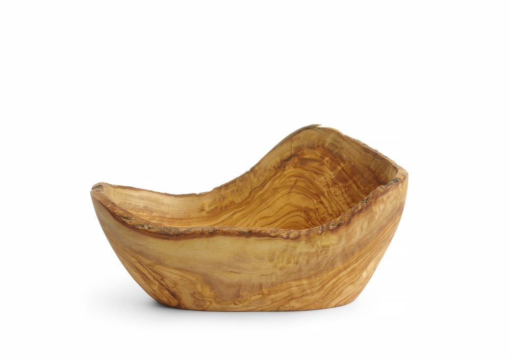 Dekorative Schale aus Olivenholz, HENDI, 300x190x(H)110mm