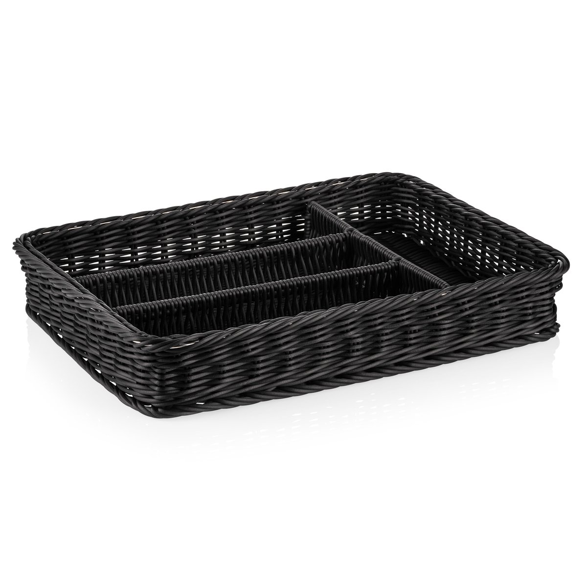 Besteckkorb 40 x 30 x 6,5 cm, schwarz