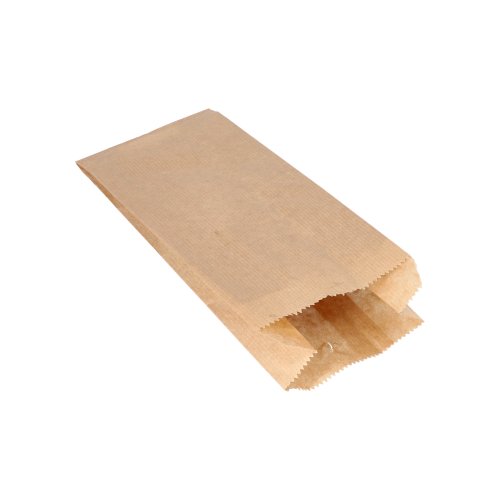 112000 Papierfaltenbeutel gefädelt Kraftpapier 24 cm x 11 cm x 6 cm braun Füllinhalt 1 kg