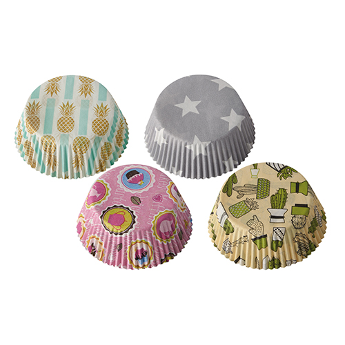 60 Backförmchen Ø 5 cm · 2,5 cm 4 Motive sortiert 151200 Backförmchen Ø 5 cm · 2,5 cm 4 Motive sortiert