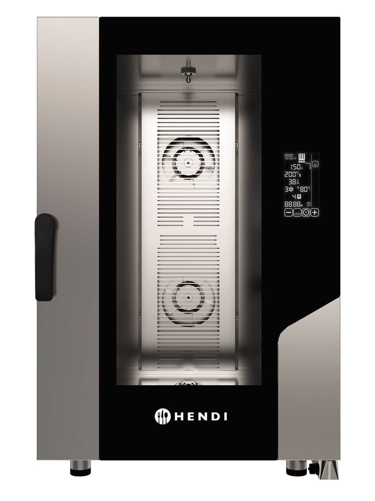 Konvektions-Dampfgarer Contact 11x GN 1/1, HENDI, 400V/15400W, 730x849x(H)1130mm