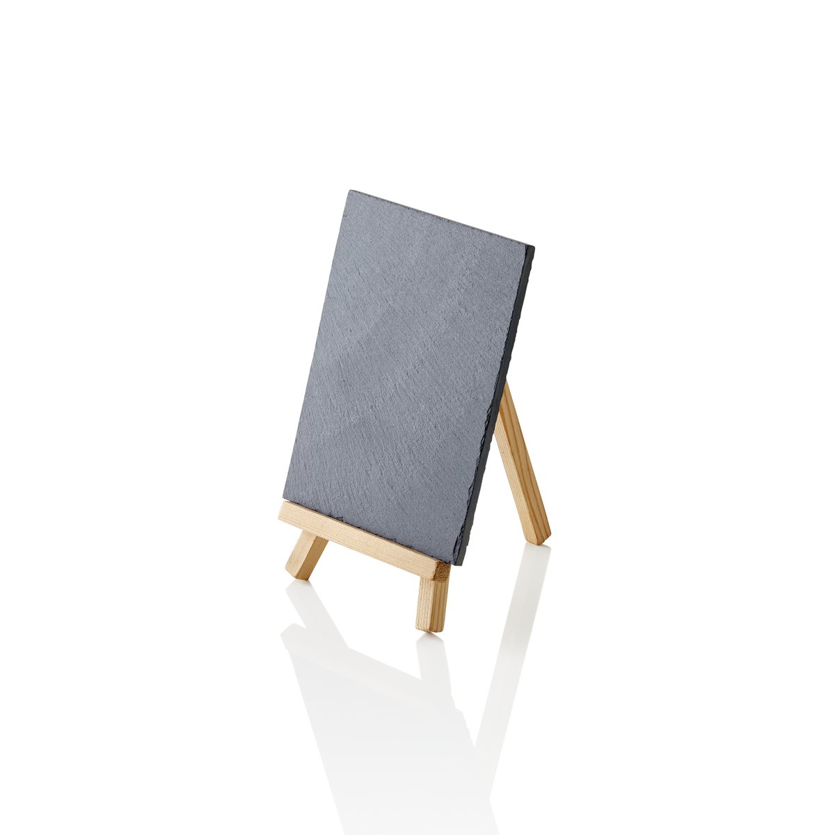 Naturschiefertafel SLATE LINE, 12,5 x 10 cm, Naturschiefer, Holz