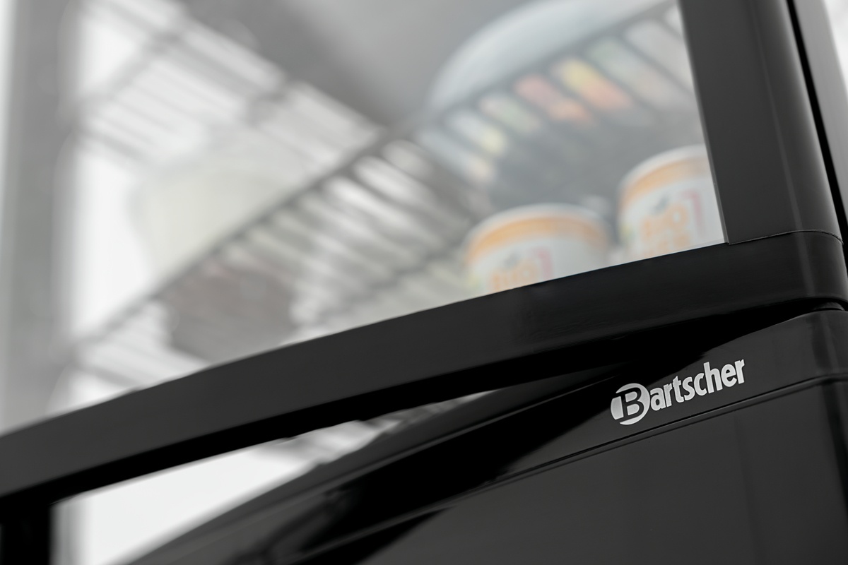 Mini-Kühlvitrine 64L2T schwarz