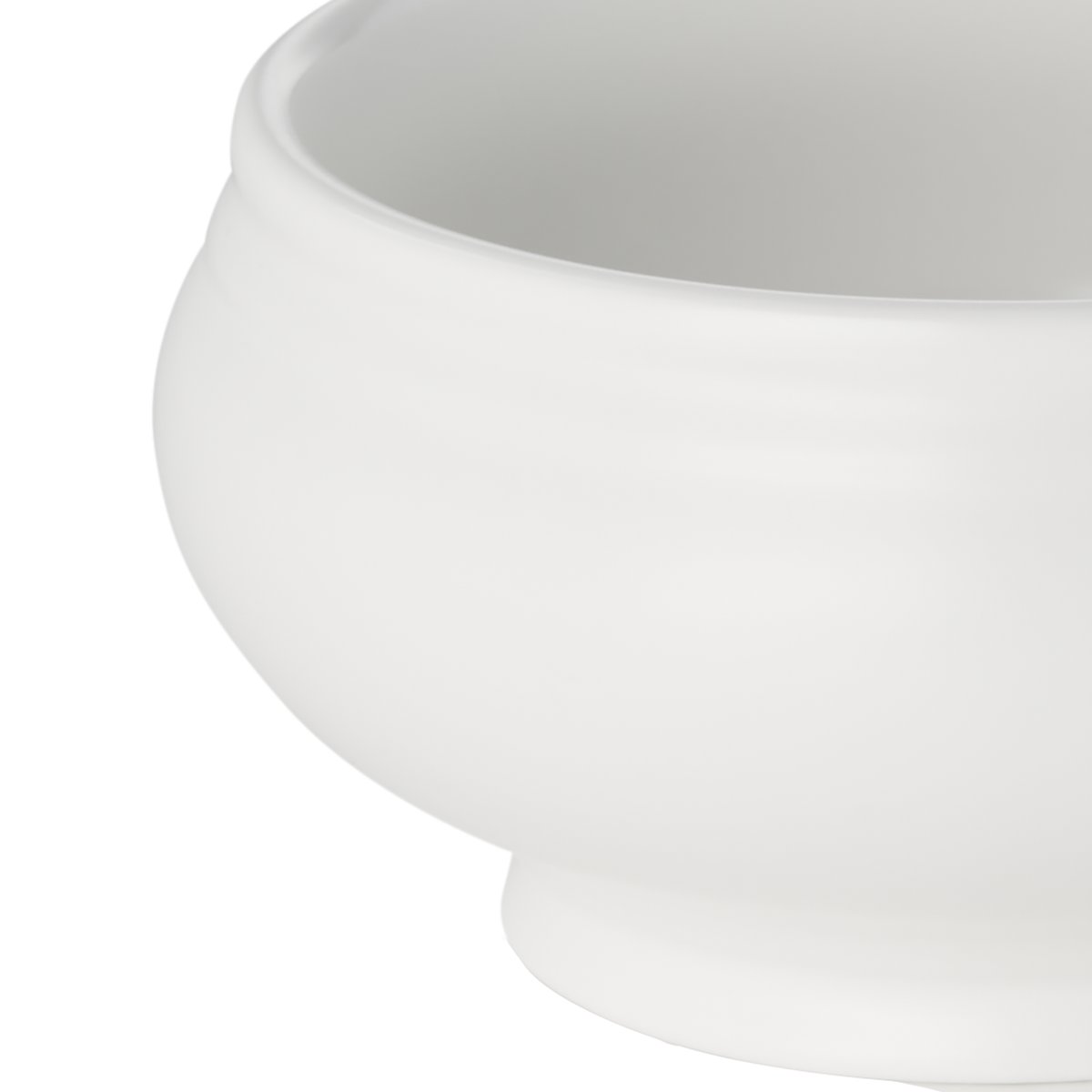 Terrine, 0,5 ltr., Ø 12,5 cm, weiß matt, Porzellan