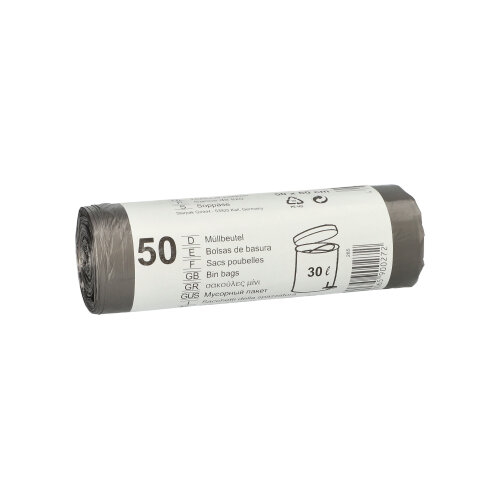 112000 Müllbeutel, HDPE 30 l 60 cm x 50 cm grau