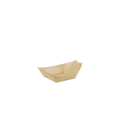 25920 Fingerfood - Schalen, Holz "pure" 8,5 cm x 5,5 cm "Schiffchen"