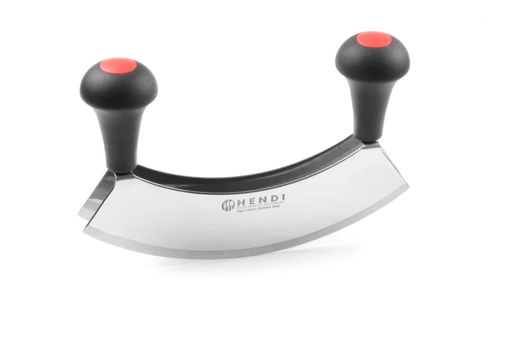 Wiegemesser, Doppelklinge, Schwarz, 215x150mm