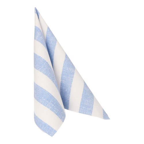 12000 Servietten "ROYAL Collection" 1/4-Falz 40 cm x 40 cm blau "Lines"