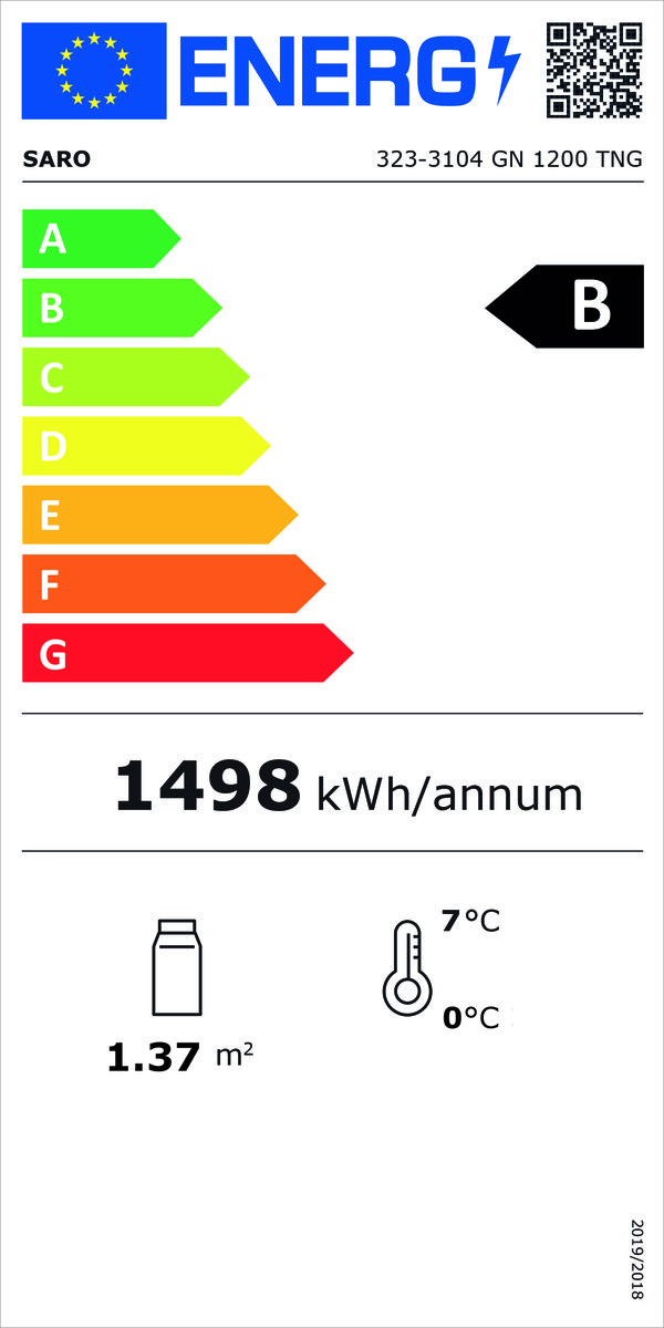 GewerbekühlschrankmitGlastüren-2/1GN,ModellGN1200TNG GewerbekühlschrankmitGlastüren-2/1GN,ModellGN1200TNG