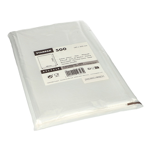 5000 Flachbeutel, LDPE 30 cm x 18 cm transparent 200000 Flachbeutel, LDPE 30 cm x 18 cm transparent