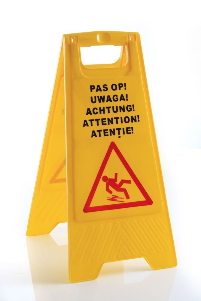 Schild Rutschgefahr, HENDI, 300x460x(H)615mm Schild Rutschgefahr, HENDI, 300x460x(H)615mm