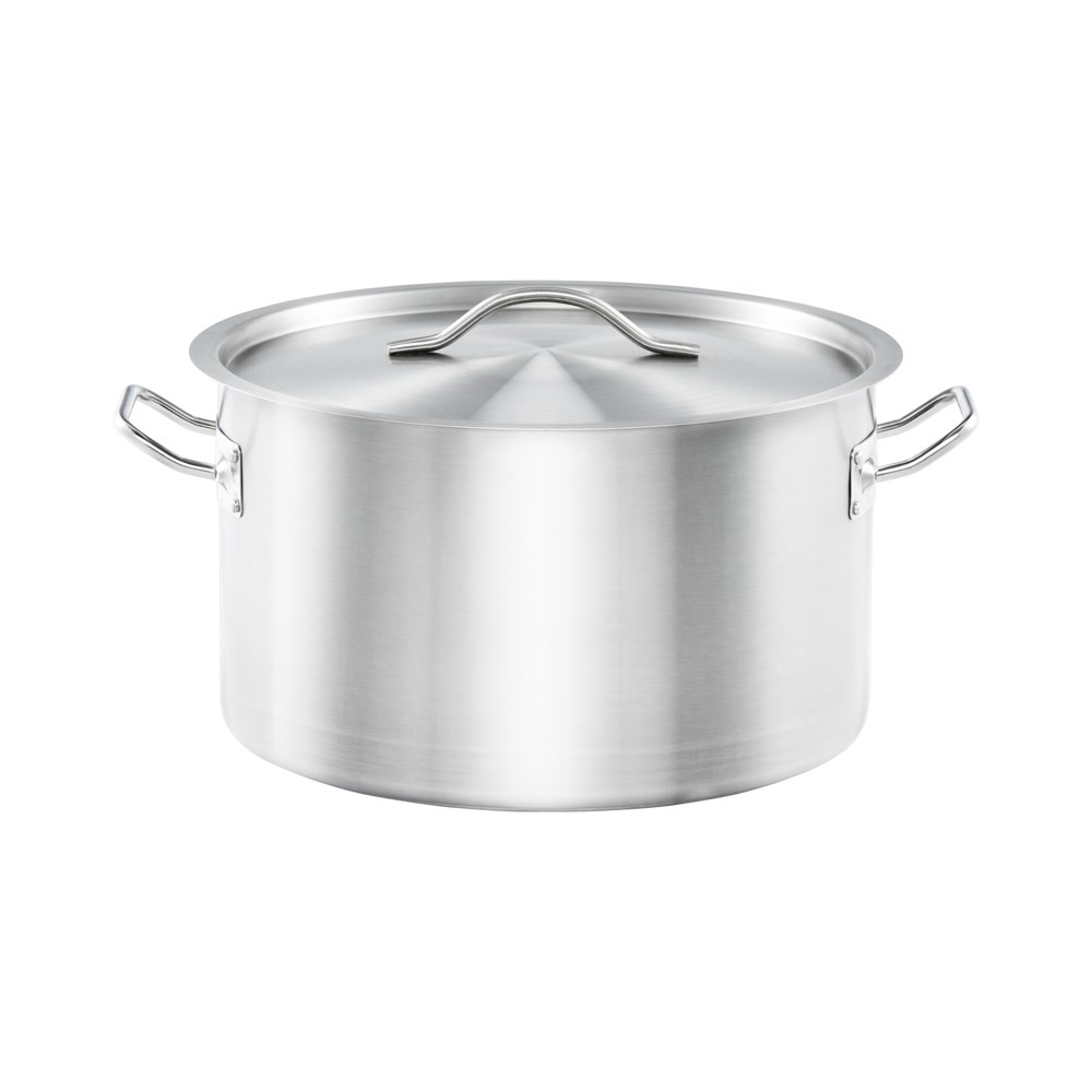 Kochtopf mit Deckel, mittelhohe Form, Serie ONSET, Ø 280 mm, Höhe 160 mm, 9,8 L Kochtopf ONSET mit Deckel, Ø 280 mm, 9,8 L