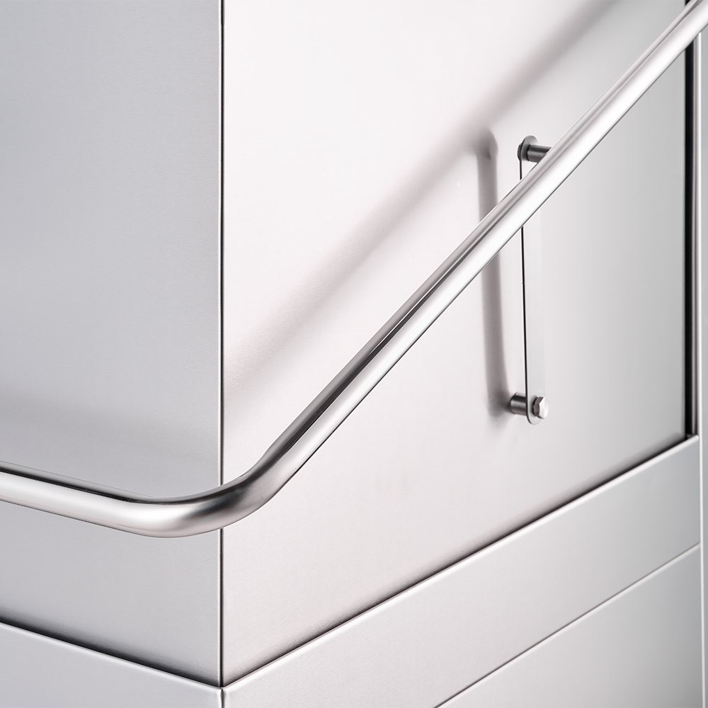 Edelstahl Haubenspülmaschine Aqua H3 mit Klarspülmittel- und Reinigerdosierpumpe