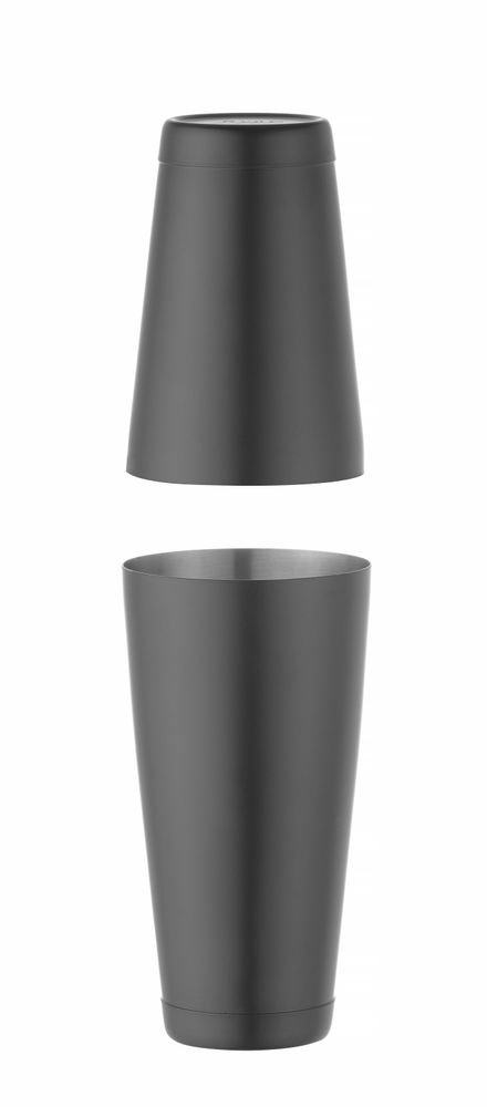 Tin-on-Tin Boston Shaker, BarUp, 0,8L, Schwarz, ⌀90mm