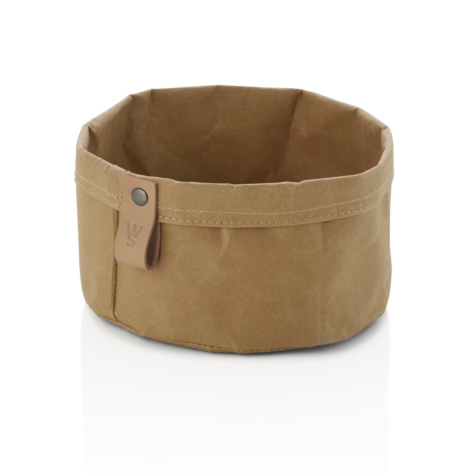 Brottasche CRAFT & CRUMBLE, Ø 17 cm, Höhe 11 cm, khaki, Kraft Paper