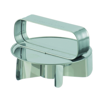 Kaisersemmeldrücker aus Edelstahl 80 mm