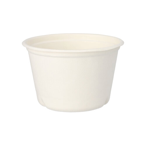 4000 Suppenbecher, Zuckerrohr "pure" 600 ml Ø 14 cm · 9 cm weiss