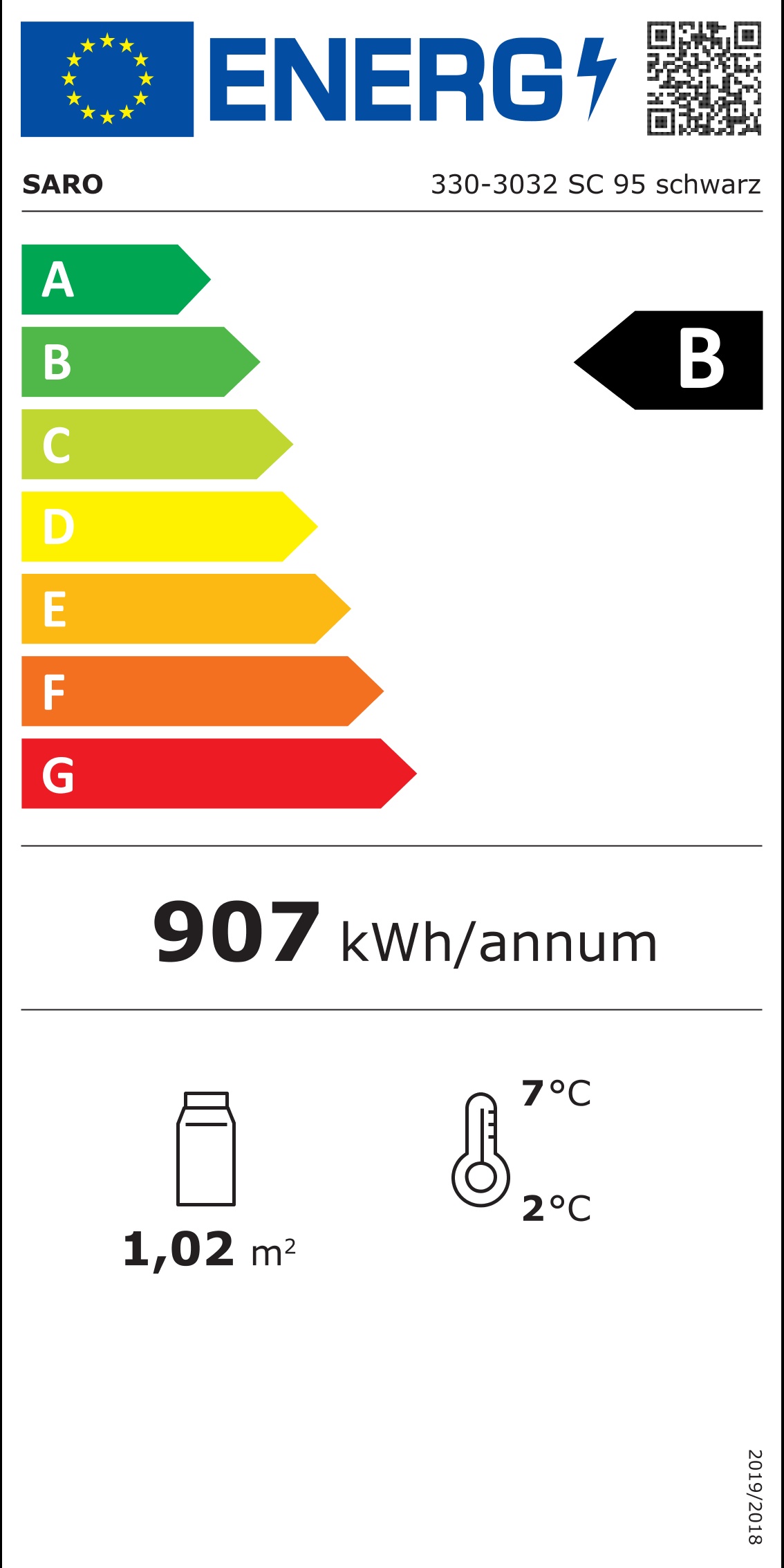 KühlvitrineSC95,schwarz