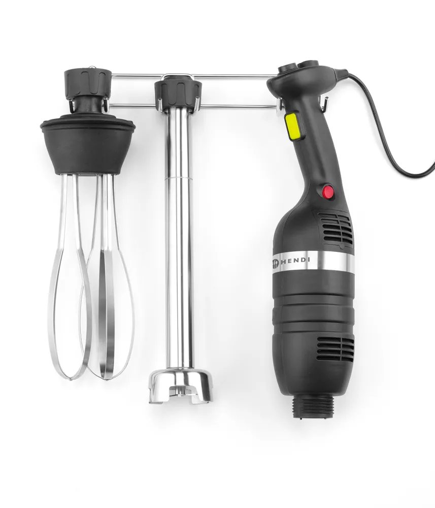 Set: Stabmixer 350 mit variabler Geschwindigkeit + Schneebesen + Halterung zur Wandmontage, Kitchen Line, Schwarz, 230V/350W, 110x324x(H)816mm Set: Stabmixer 350 mit variabler Geschwindigkeit + Schneebesen + Halterung zur Wandmontage, Kitchen Line, Schwarz, 230V/350W, 110x324x(H)816mm