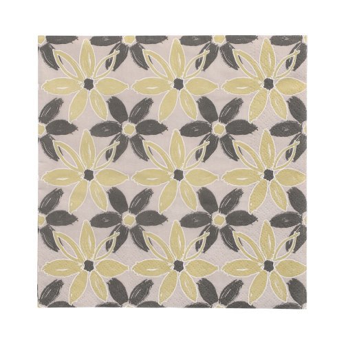 20 Servietten, 3-lagig 1/4-Falz 33 cm x 33 cm "Dark Flowers" 22800 Servietten, 3-lagig 1/4-Falz 33 cm x 33 cm "Dark Flowers"