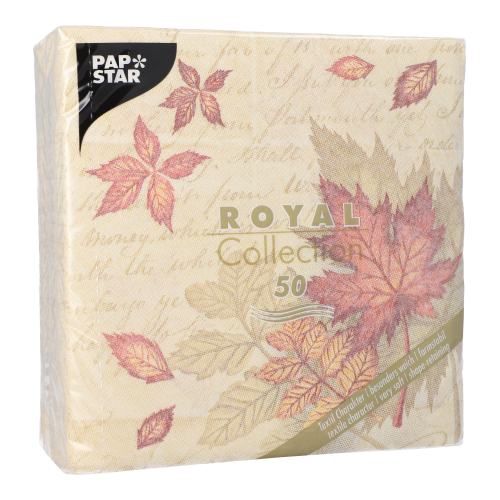 50 Servietten "ROYAL Collection" 1/4-Falz 40 cm x 40 cm "Autumn Colours" 12500 Servietten "ROYAL Collection" 1/4-Falz 40 cm x 40 cm "Autumn Colours"