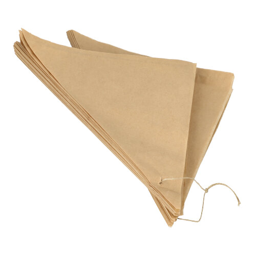 96000 Spitztüten, Pergament-Ersatz 32,5 cm x 23 cm x 23 cm braun Füllinhalt 250 g, fettdicht