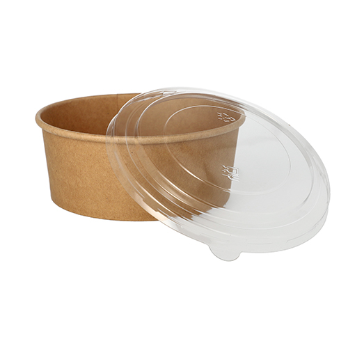 3000 Salatschalen, Pappe rund 750 ml Ø 15 cm · 6 cm braun