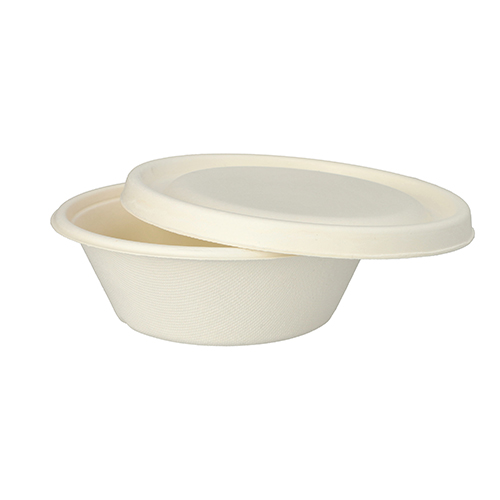 4500 Schalen, Zuckerrohr "pure" 600 ml Ø 17 cm · 5,5 cm weiss