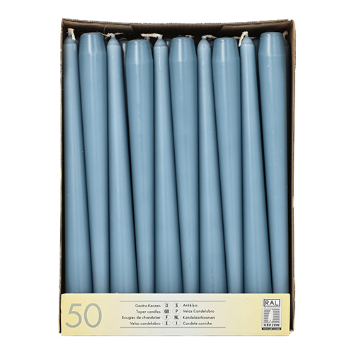 50 Leuchterkerzen Ø 2,2 cm · 25 cm arktikblau 7200 Leuchterkerzen Ø 2,2 cm · 25 cm arktikblau