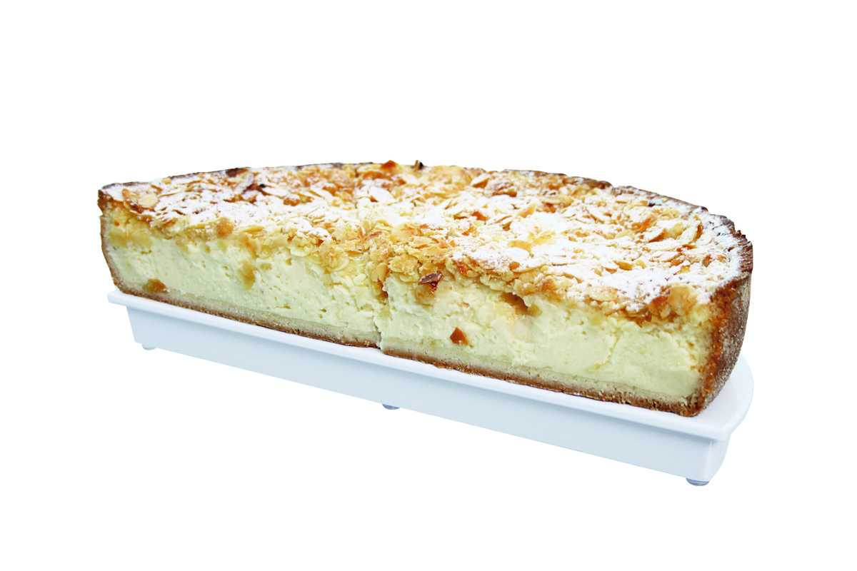 Tortenplatten, Melamin, weiß, 1/2