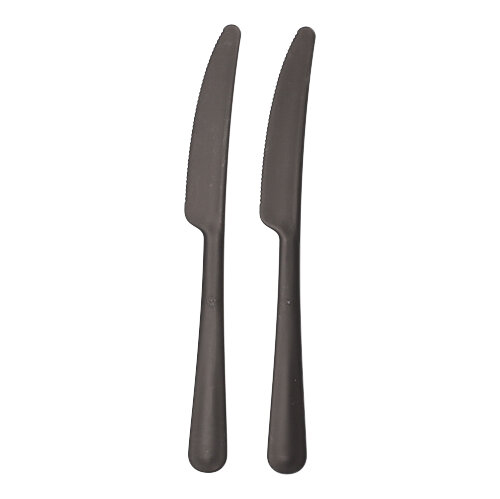 Circulware by Haval Mehrweg-Messer PP-MF 19,7 cm schwarz "Gaia" extra stabil, in Spenderbox