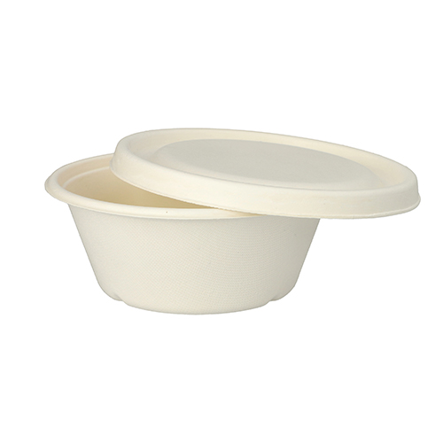 4000 Schalen, Zuckerrohr "pure" 750 ml Ø 17 cm · 6,5 cm weiss