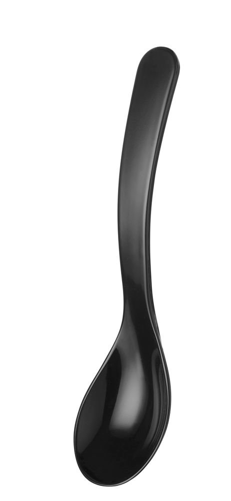 Salatlöffel, HENDI, 0,03L, Schwarz, 235x55mm