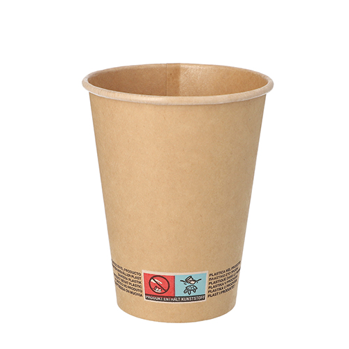 10000 Trinkbecher, Pappe 0,3 l Ø 9 cm · 11 cm braun