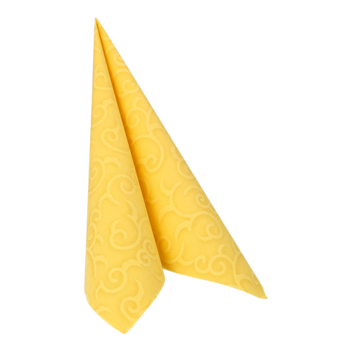 50 Servietten "ROYAL Collection" 1/4-Falz 40 cm x 40 cm gelb "Casali" 12500 Servietten "ROYAL Collection" 1/4-Falz 40 cm x 40 cm gelb "Casali"