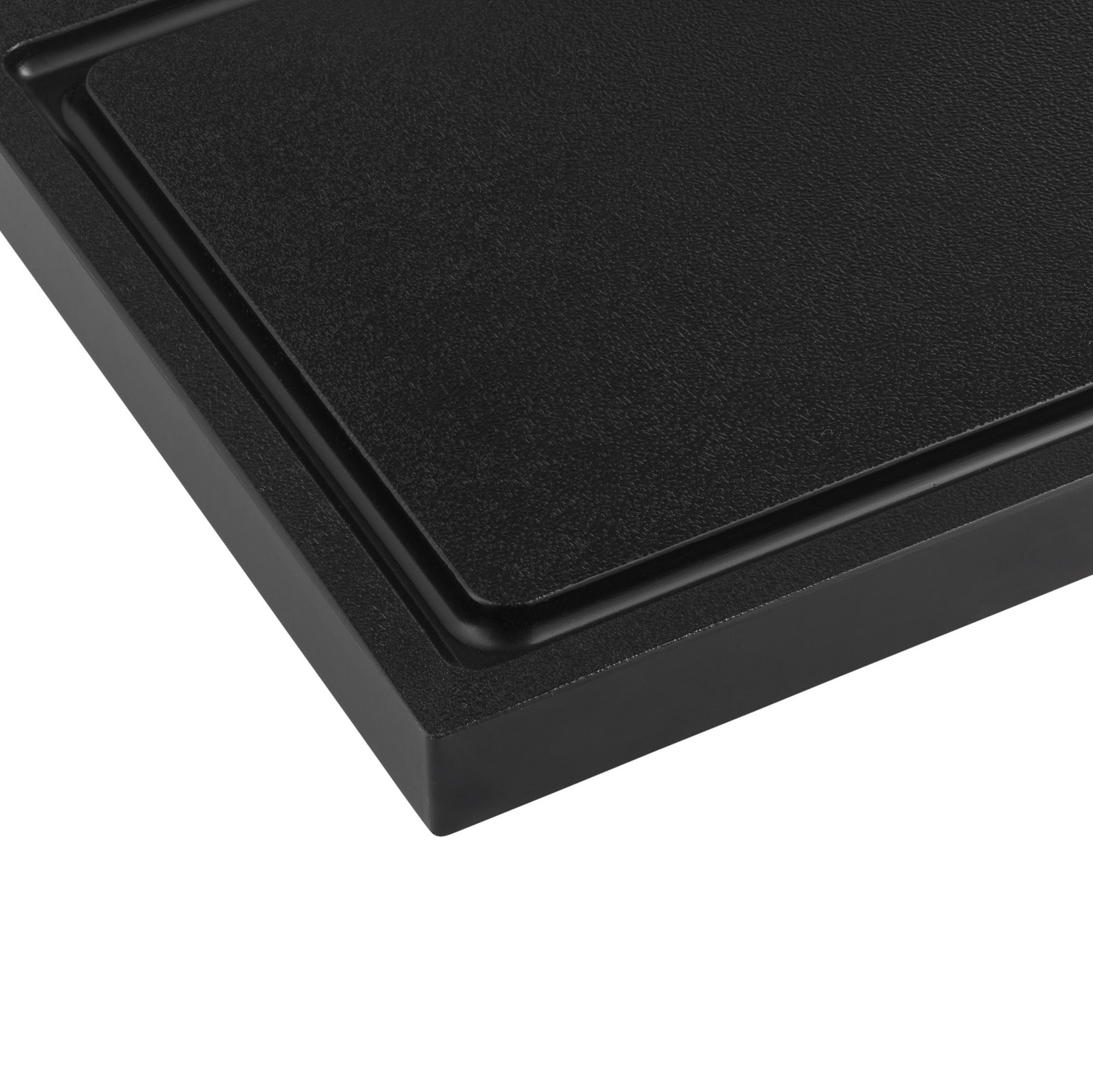 Schneidbrett NOCTURN, mit Saftrille, 30 x 20 x 2 cm, schwarz, Polypropylen