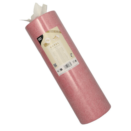 112 Tischläufer, stoffähnlich, PV-Tissue Mix "ROYAL Collection" 24 m x 40 cm bordeaux "Textile"