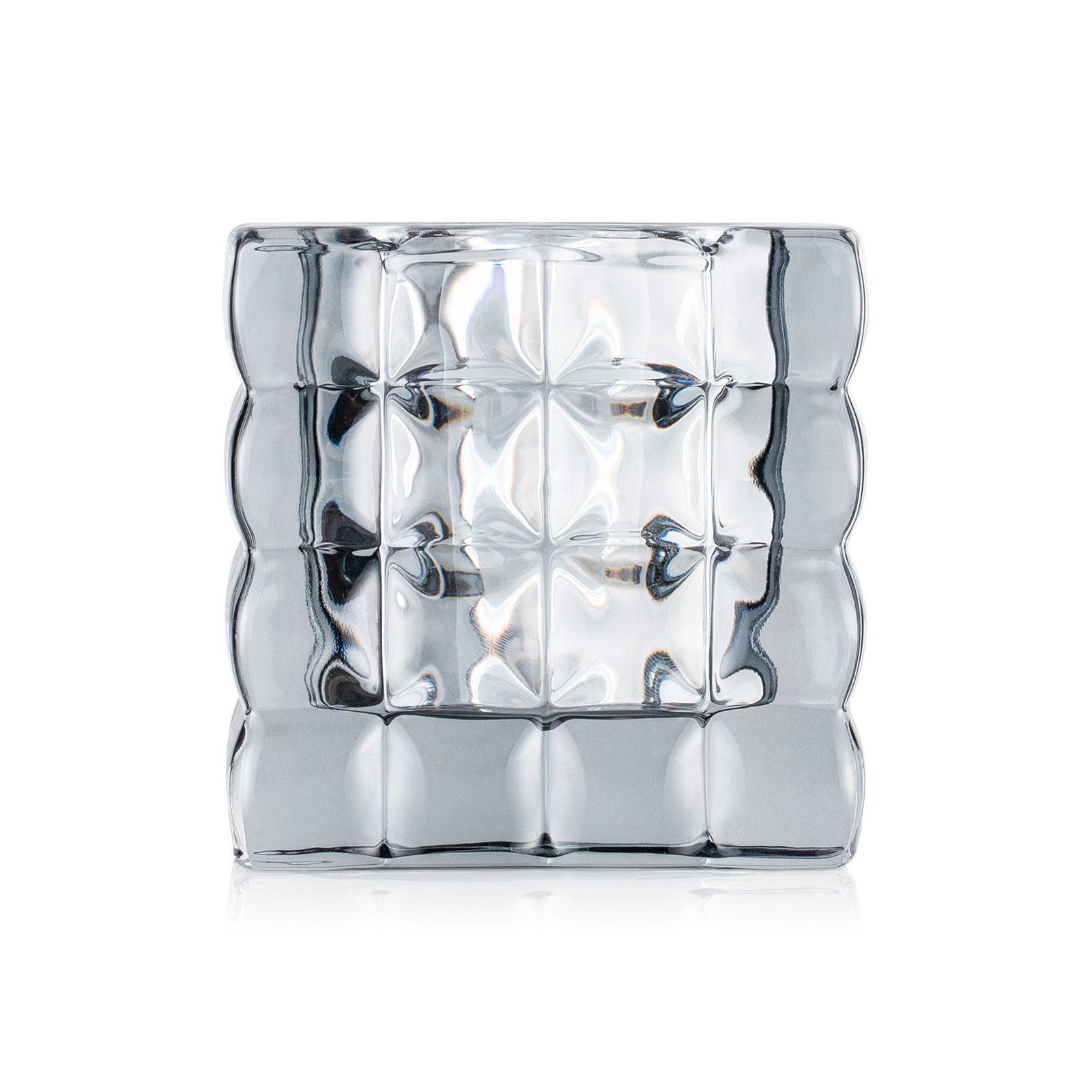 Cube Smoke Grey YUYU, 8 x 8 x 8 cm