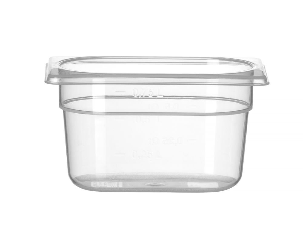 Gastronorm-Behälter 1/9, HENDI, Profi Line, 1,0, GN 1/9, 1L, Transparent, 176x108x(H)100mm Gastronorm-Behälter 1/9, HENDI, Profi Line, 1,0, GN 1/9, 1L, Transparent, 176x108x(H)100mm